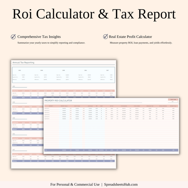 PLR - Airbnb Income and Expense Spreadsheet - SpreadsheetsHub