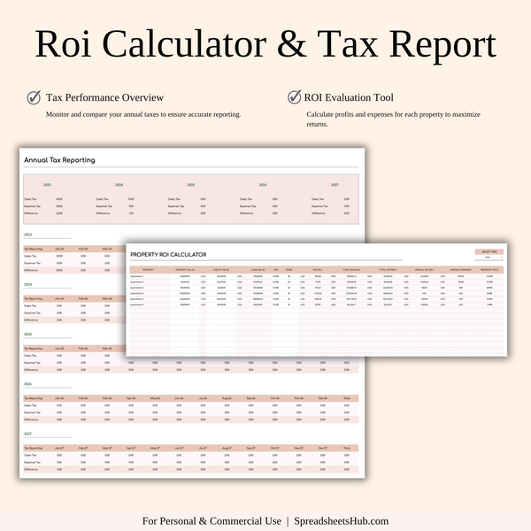 PLR - Airbnb Spreadsheet Template (Elegant Theme) - SpreadsheetsHub