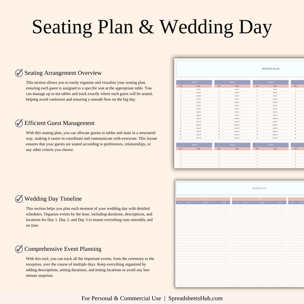 PLR - Wedding Planner Spreadsheet Template - SpreadsheetsHub