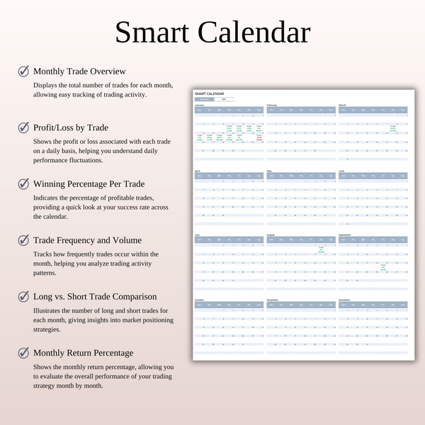 Crypto Trading Journal Template for Google Sheets & Excel - SpreadsheetsHub