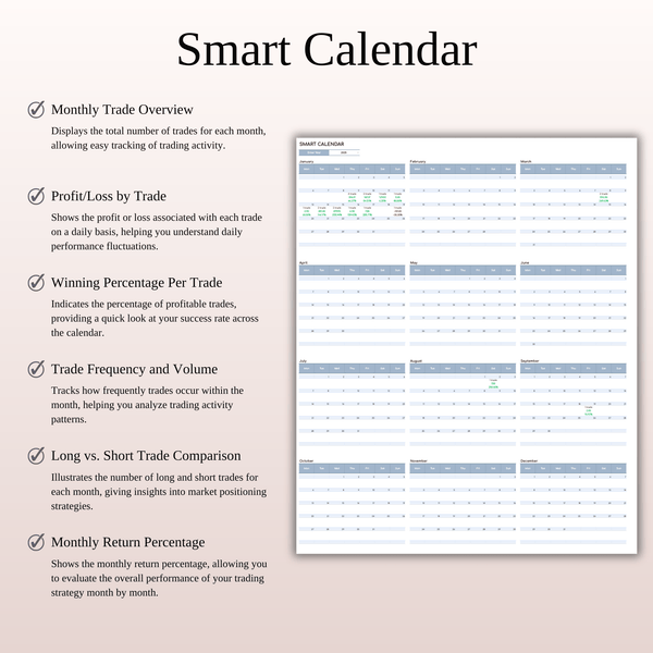 Crypto Trading Journal Template for Google Sheets & Excel - SpreadsheetsHub