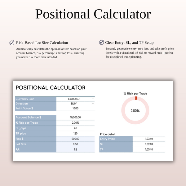 Forex Trading Journal Template for Google Sheets & Excel - SpreadsheetsHub