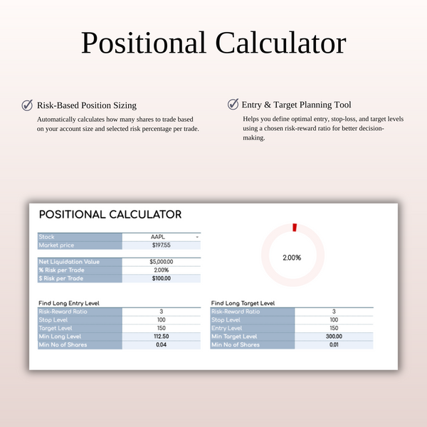 Stock Trading Journal Template for Google Sheets & Excel - SpreadsheetsHub