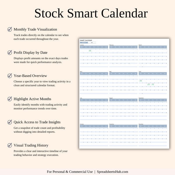 PLR - Stock Trading Journal - SpreadsheetsHub