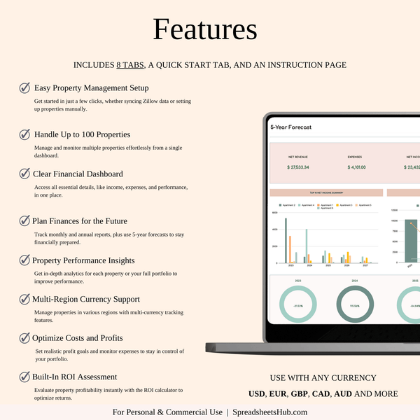 PLR - Zillow Property Tracker (Elegant Theme) - SpreadsheetsHub