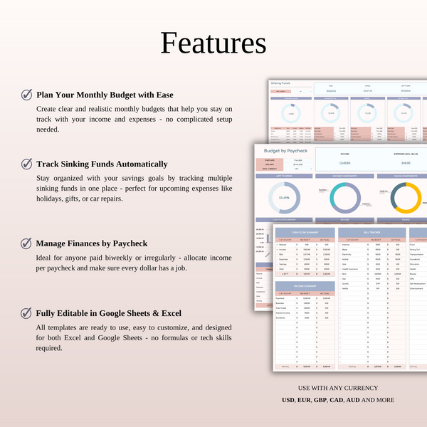 Premium Personal Finance Planners - SpreadsheetsHub