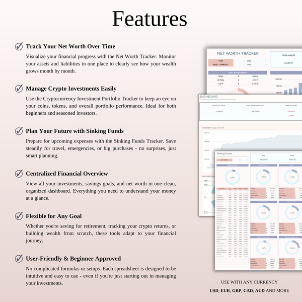 Investment & Net Worth Growth - SpreadsheetsHub