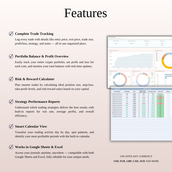Crypto & Forex Master Trader Bundle - SpreadsheetsHub