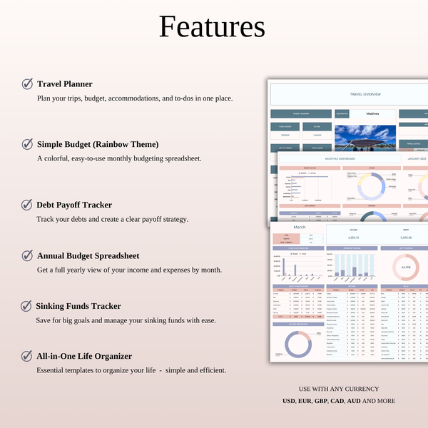 Life Organizer Bundle - SpreadsheetsHub