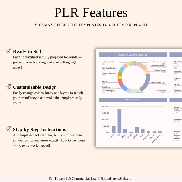 PLR - Client Tracker Spreadsheet Template - SpreadsheetsHub