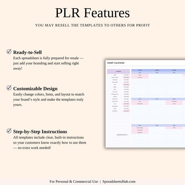 PLR - Bill Tracker Spreadsheet (Rainbow Theme) - SpreadsheetsHub