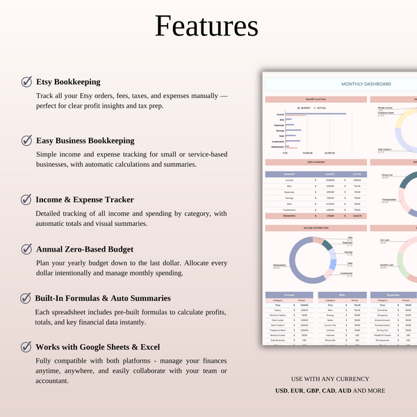 Service Business Bundle - SpreadsheetsHub