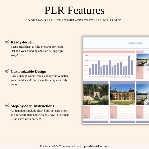 PLR - Wedding Planner Spreadsheet Template - SpreadsheetsHub