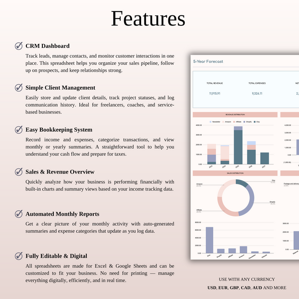 Premium Business Templates - SpreadsheetsHub
