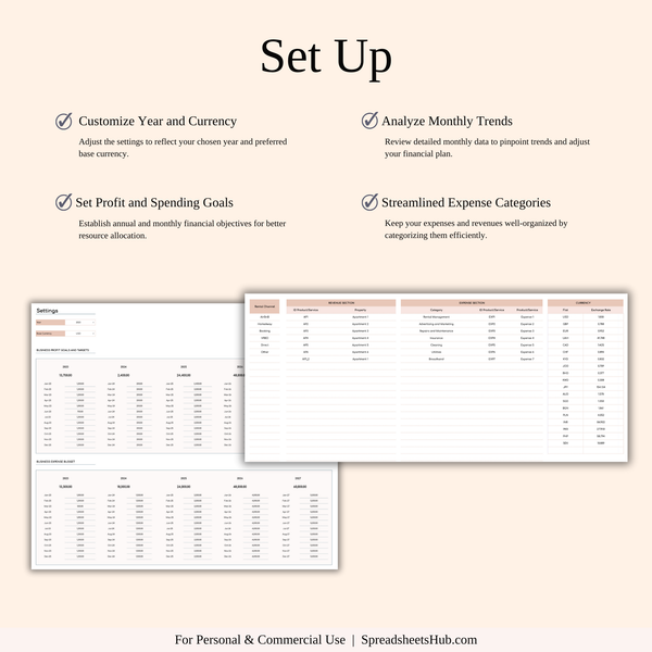PLR - Airbnb Spreadsheet Template (Elegant Theme) - SpreadsheetsHub