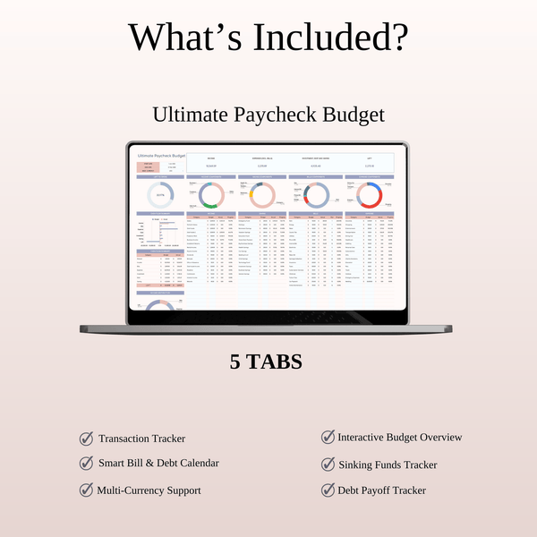 Paycheck Budgeting Power Tools - SpreadsheetsHub