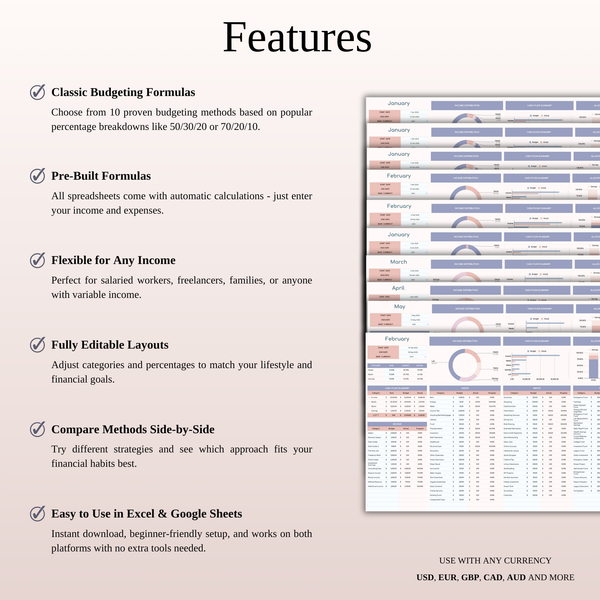 Classic Budgeting Strategies - SpreadsheetsHub