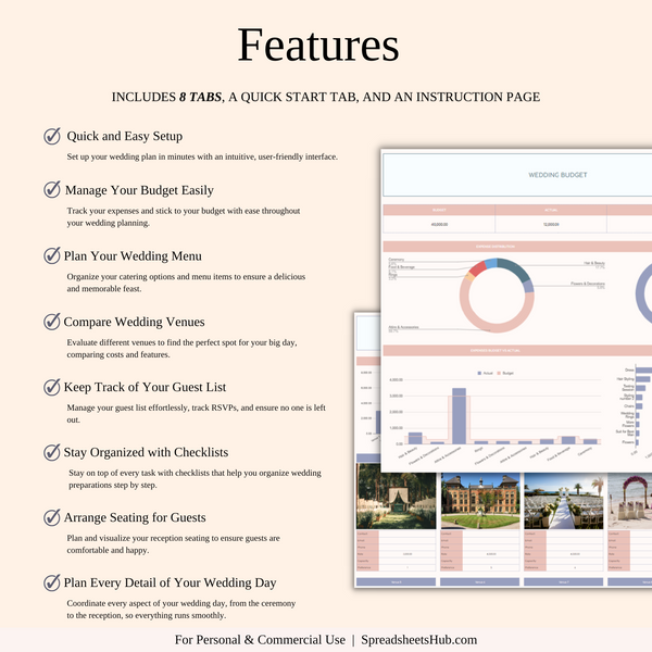 PLR - Wedding Planner Spreadsheet Template - SpreadsheetsHub
