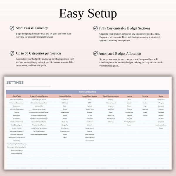 Client Tracker Spreadsheet Template in Excel and Google Sheets - SpreadsheetsHub