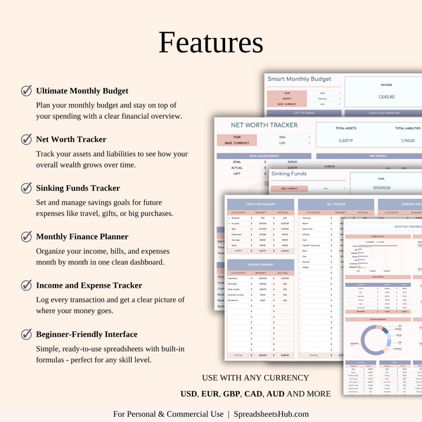 PLR Bundle - Ultimate Personal Finance Toolkit - SpreadsheetsHub