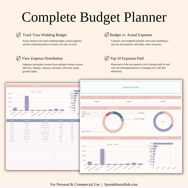 PLR - Wedding Planner Spreadsheet Template - SpreadsheetsHub