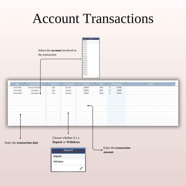 Retirement Portfolio Tracker & Planner for Google Sheets & Excel - SpreadsheetsHub