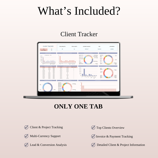Client Tracker + CRM - SpreadsheetsHub