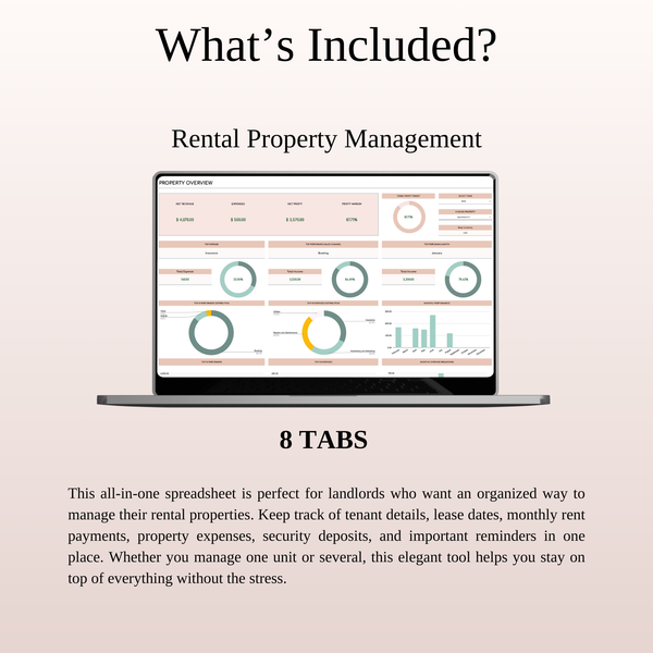 Rental Property & Airbnb Management - SpreadsheetsHub