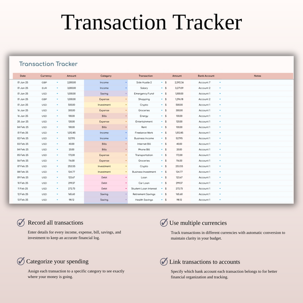 Annual Budget Spreadsheet Template in Excel & Google Sheets - SpreadsheetsHub
