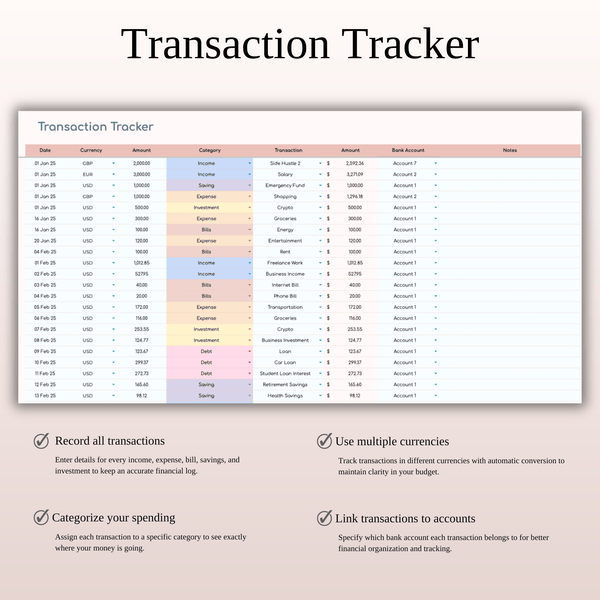 Annual Budget Spreadsheet Template in Excel & Google Sheets - SpreadsheetsHub