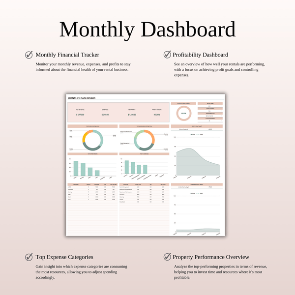 Airbnb Income & Expense Spreadsheet Template | Excel & Google Sheets (Elegant Theme) - SpreadsheetsHub