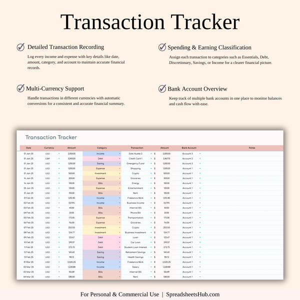 PLR - Annual Paycheck Budget - SpreadsheetsHub