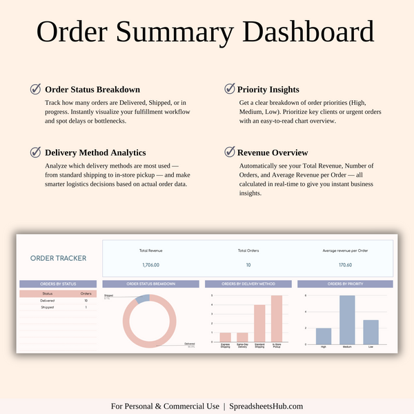 PLR - Order Tracker - SpreadsheetsHub