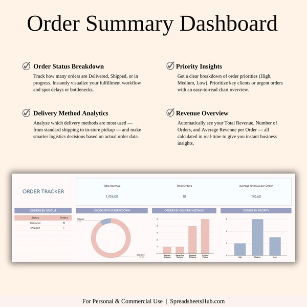 PLR - Order Tracker - SpreadsheetsHub