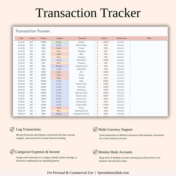 PLR - Annual 50/30/20 Budget Spreadsheet Template - SpreadsheetsHub
