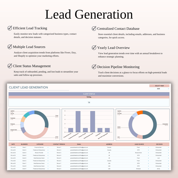 CRM Template for Excel and Google Sheets - SpreadsheetsHub