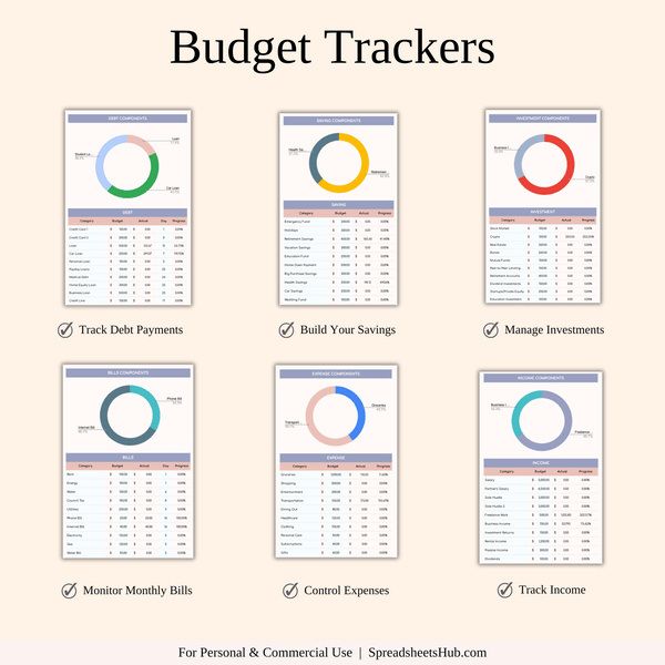 PLR - Ultimate Paycheck Budget Spreadsheet - SpreadsheetsHub