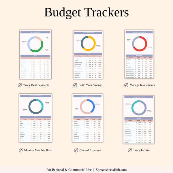 PLR - Budget by Paycheck Spreadsheet Template - SpreadsheetsHub