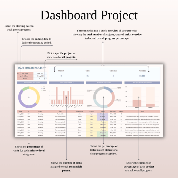 Dashboard Project - SpreadsheetsHub