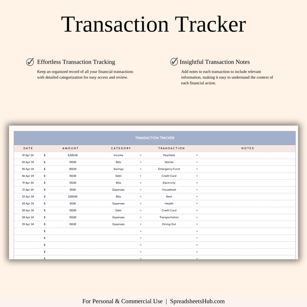 PLR - Budget Planner Template - SpreadsheetsHub