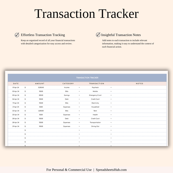 PLR - Budget Planner Template - SpreadsheetsHub