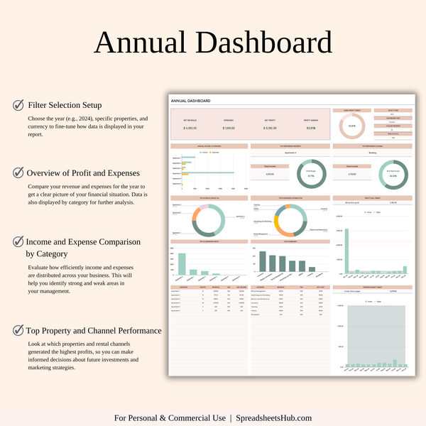 PLR - Airbnb Spreadsheet Template (Elegant Theme) - SpreadsheetsHub