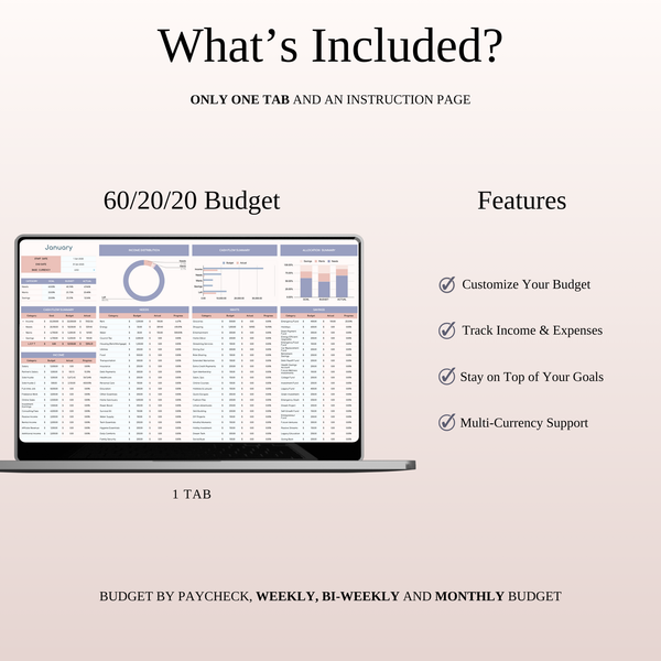 50/30/20 & Alternative Budgeting Methods - SpreadsheetsHub
