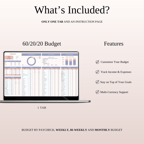 50/30/20 & Alternative Budgeting Methods - SpreadsheetsHub