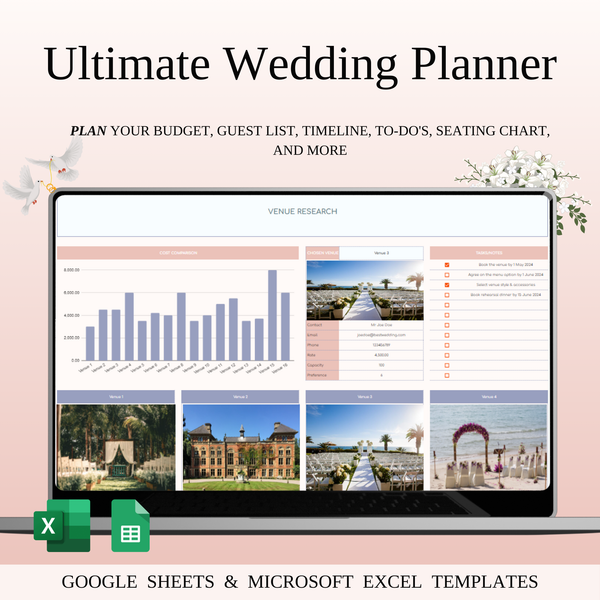 Holiday & Special Event Planners - SpreadsheetsHub