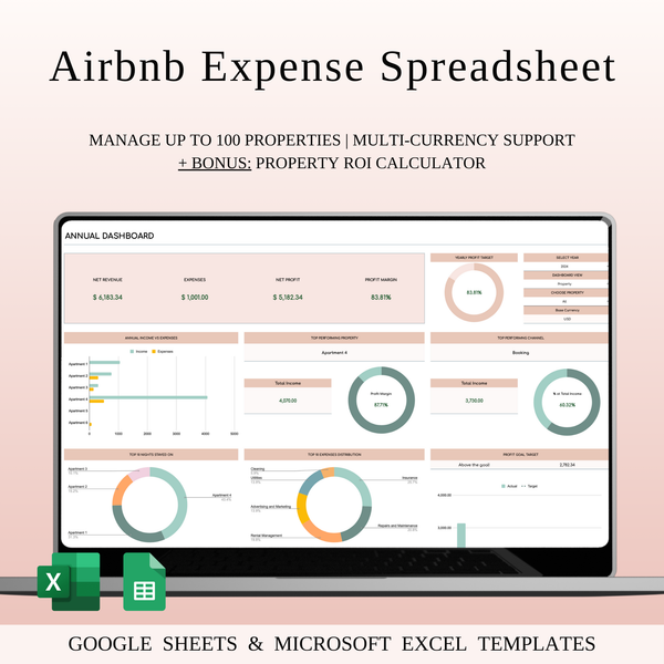 Rental Property & Airbnb Management - SpreadsheetsHub
