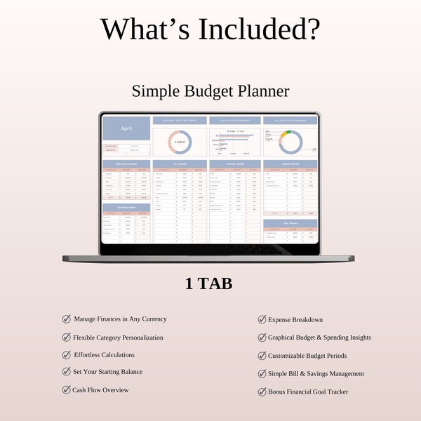 All-in-One Simple Spreadsheet Bundle - SpreadsheetsHub