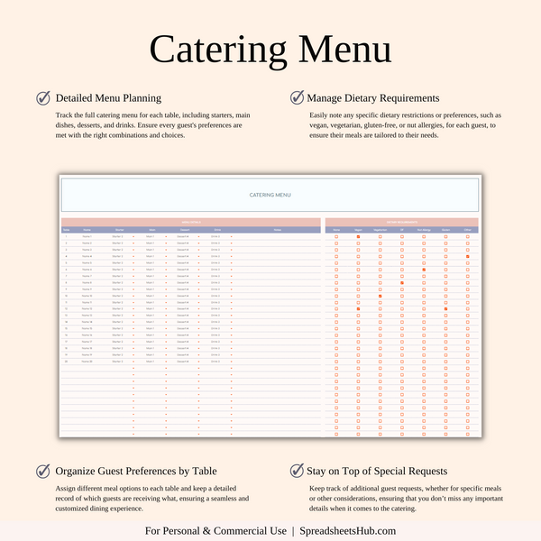 PLR - Wedding Planner Spreadsheet Template - SpreadsheetsHub