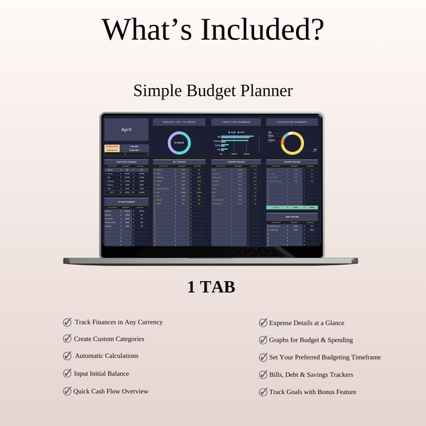 Financial Tools in Dark Theme - SpreadsheetsHub