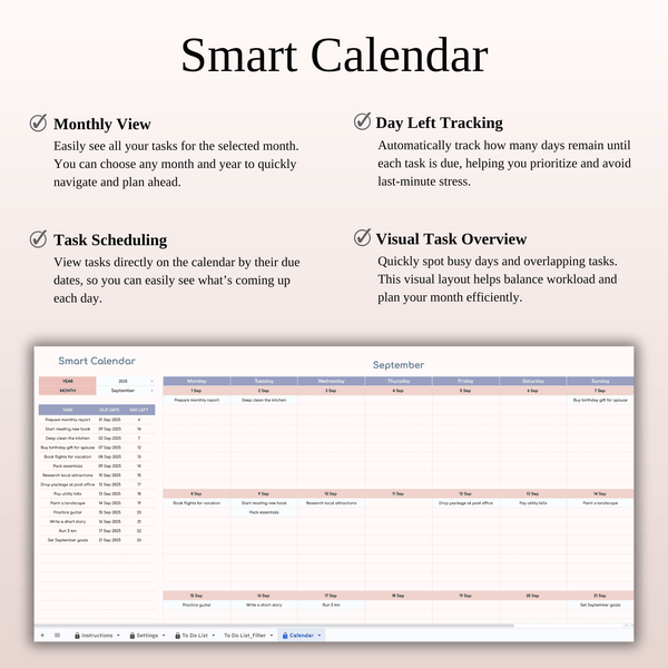 To-Do List Tracker Template for Google Sheets & Excel - SpreadsheetsHub